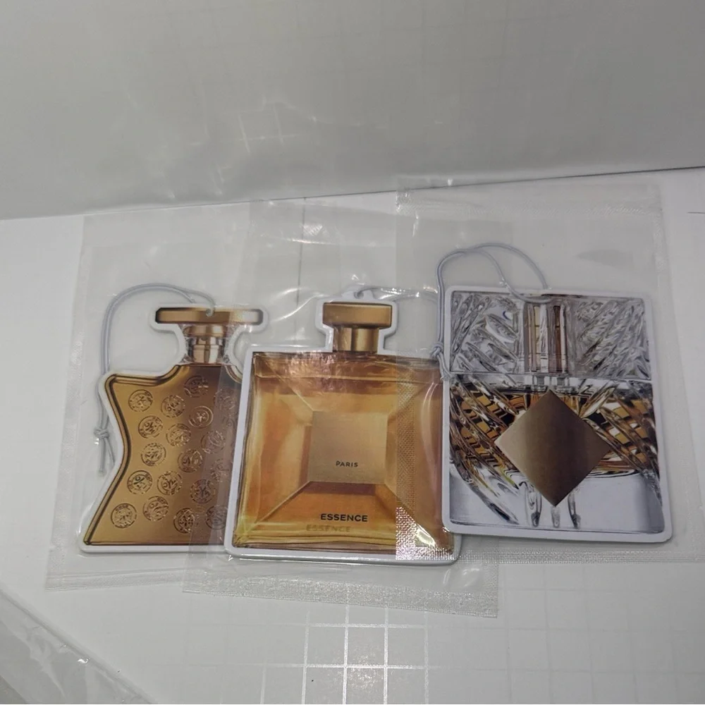 Perfume Bottle shaped Air Fresheners Set of 3
